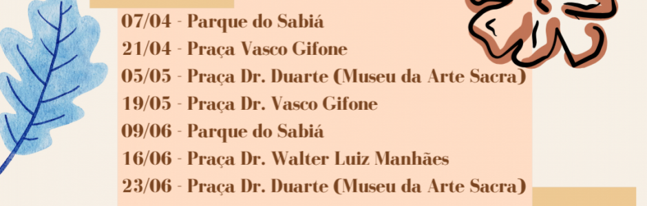 Cronograma das oficinas