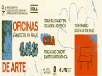 cartaz divulgando oficina