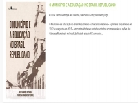 Capa do livro: O município e a educação no Brasil Republicano