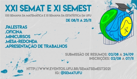 XVII Semana Acadêmica (SEMAC), X Semana da Matemática (SEMAT), I
