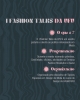 Cartaz do evento: 1º "Fashion Talks da UFU", de 22 a 24 de abril, com informações sobre o que é, programação e organização.